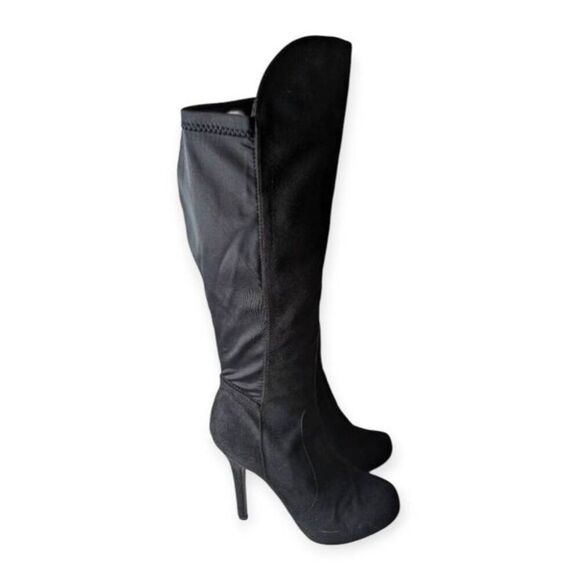 MADELINE GIRL George Black Knee High Boot Size 7.5 - Picture 3 of 10